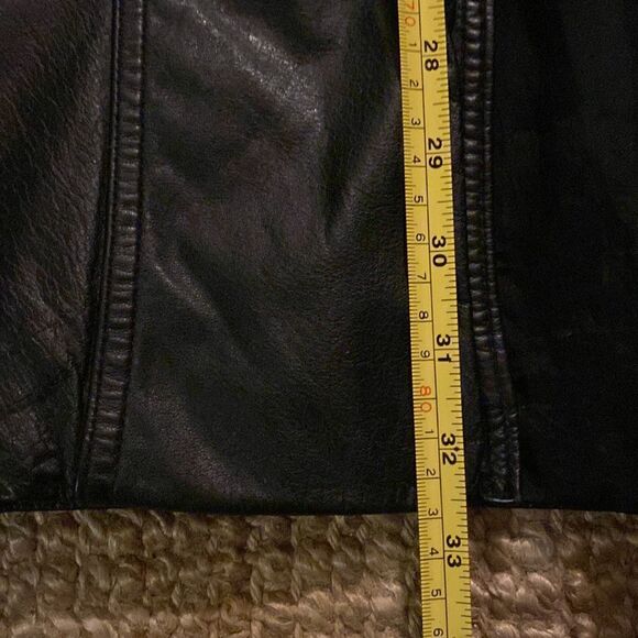 🎀 VINTAGE 🎀 80s Chic Black Leather & Suede Jacket Size Medium - Picture 13 of 13